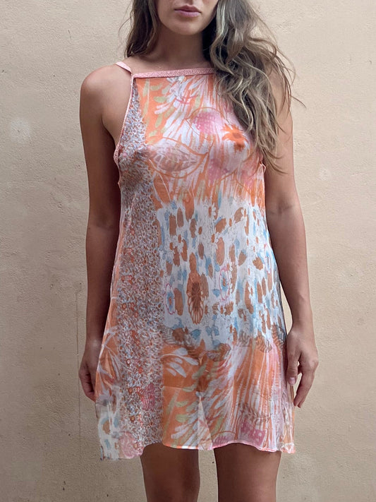 Isis High Neck Mini Dress